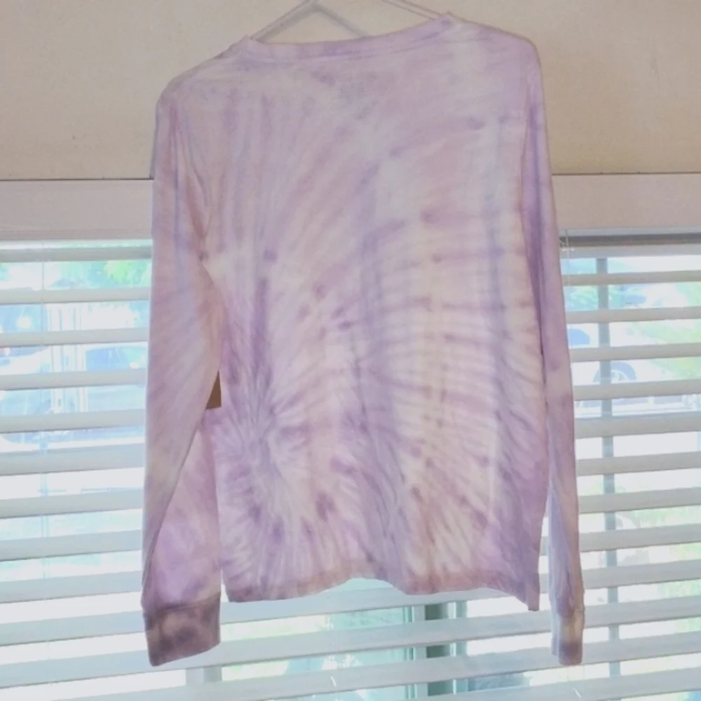 Thereabouts Iris Tie Dye Long Sleeve Plus T Shirt, Size: 3XL (22.5 P)